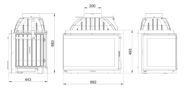 Foyer d’angle VG INVICTA 700 GA ANGLE