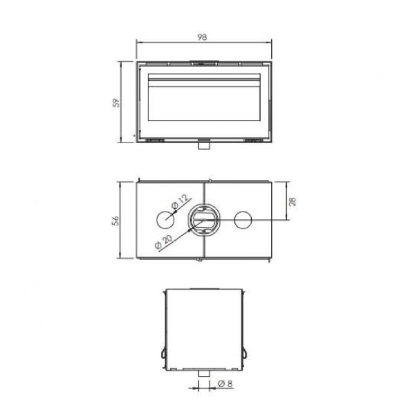 FIREPLACE I 100 DOUBLE SIDE